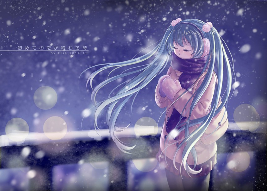 hatsune miku (vocaloid and 1 more) drawn by elsa_(g557744)