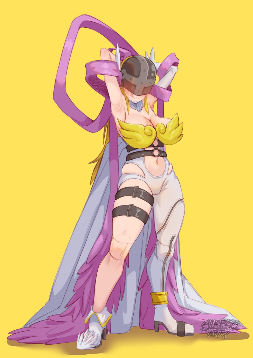 angewomon (digimon) drawn by cheeso_art
