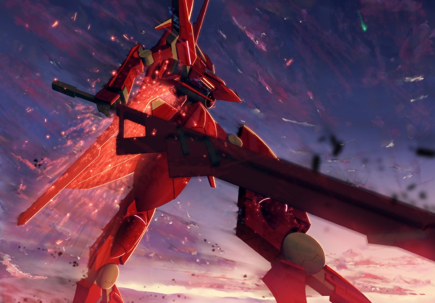arche gundam (gundam and 1 more) drawn by starlight_(stack)