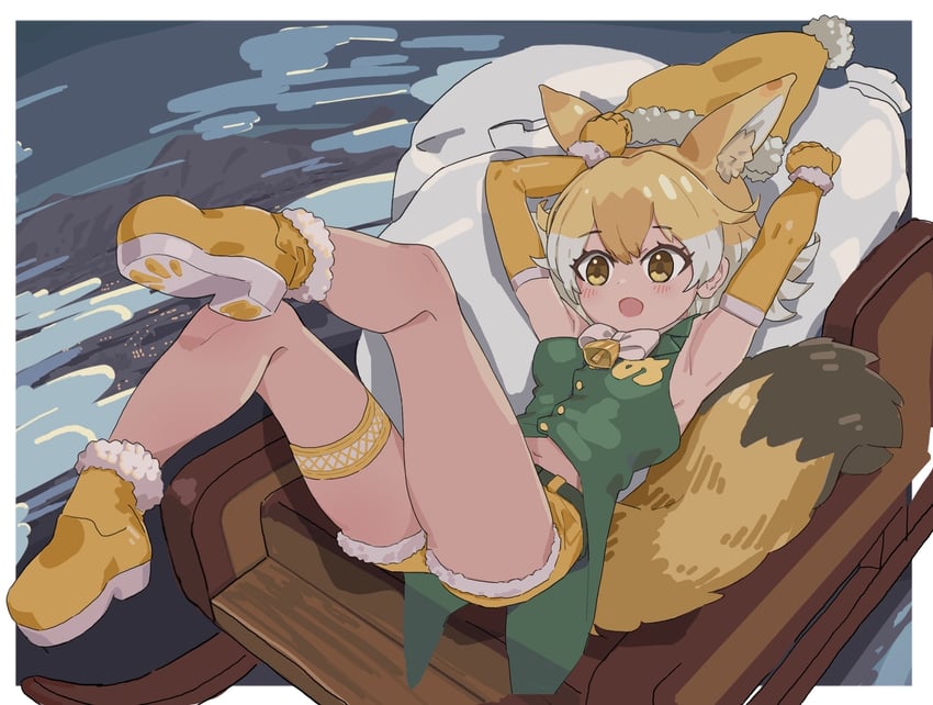 coyote (kemono friends and 1 more) drawn by kunikuni_(kunihiro2005)