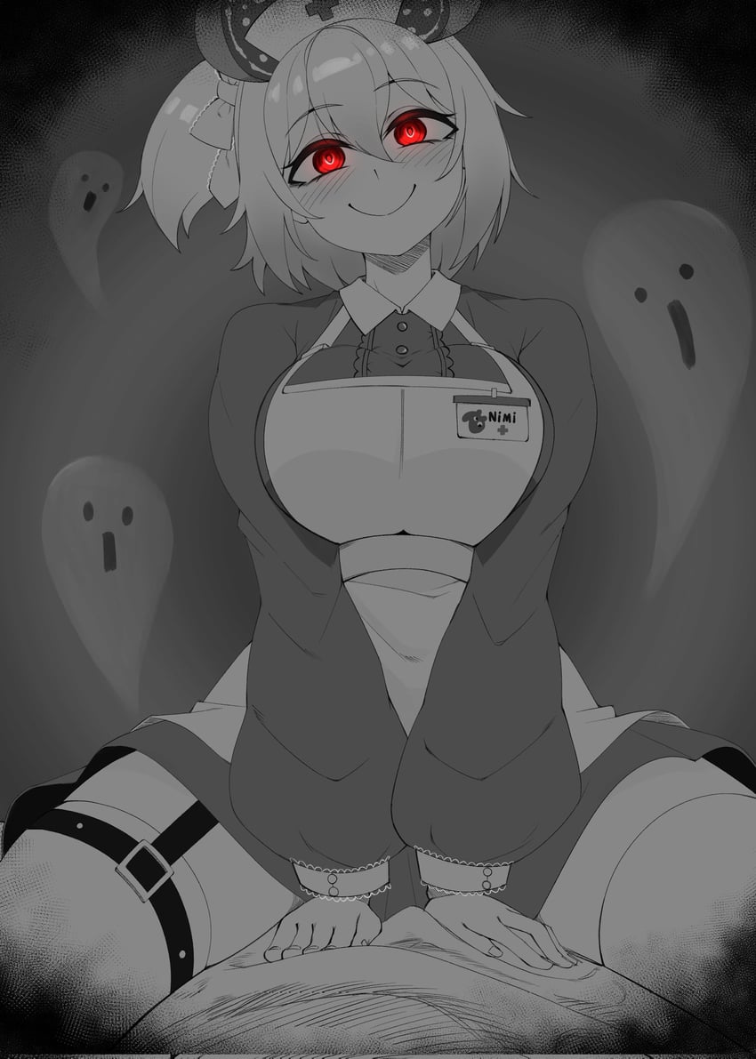 nimi nightmare and naplings (indie virtual youtuber and 1 more) drawn by clarkekitsp