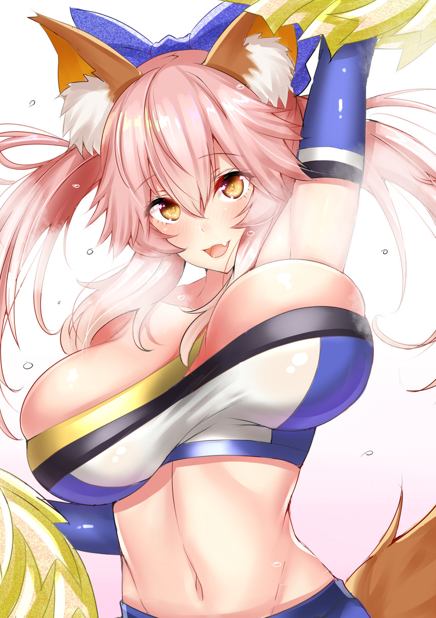 tamamo and tamamo no mae (fate and 1 more) drawn by sankakusui