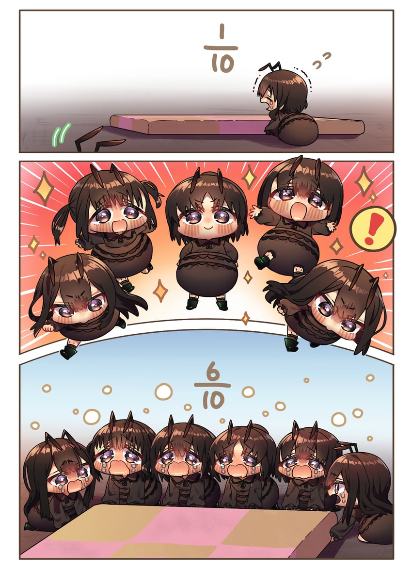main ant girl and bob cut ant girl (original and 1 more) drawn by harumina_mau