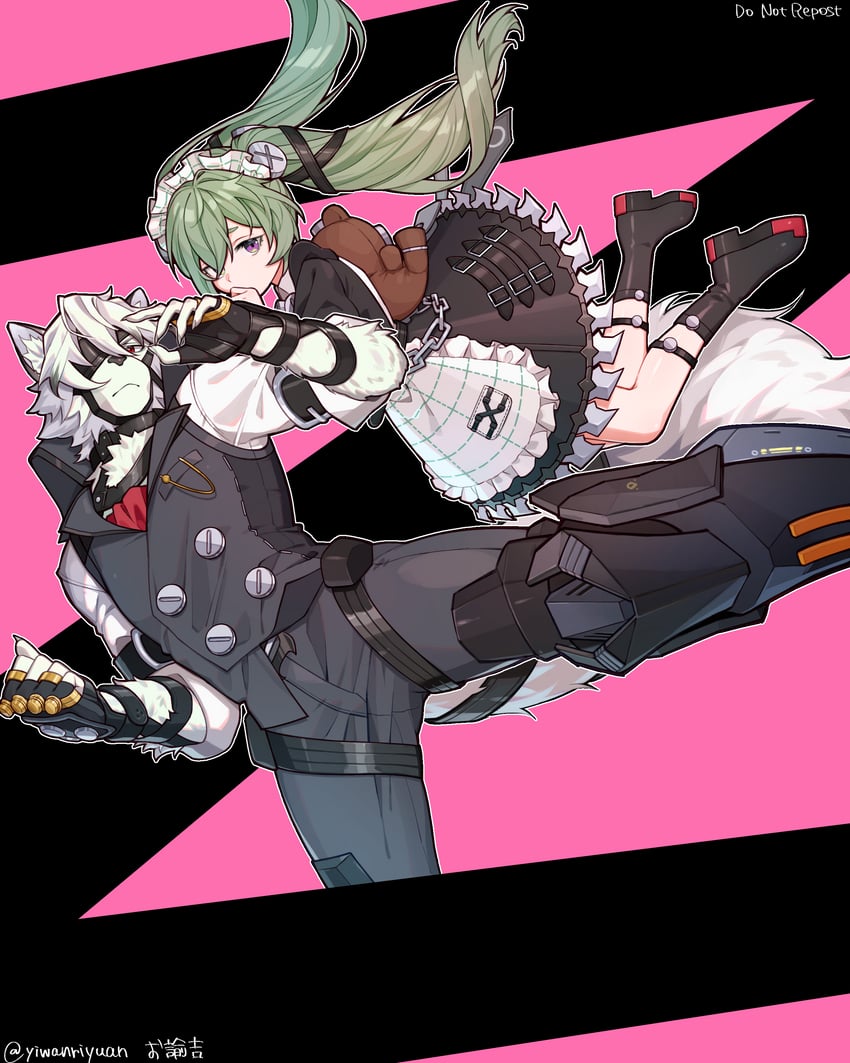 von lycaon and corin wickes (zenless zone zero) drawn by oyukichi