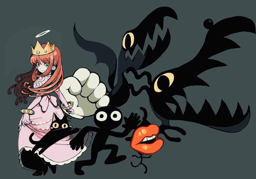 princess shokora, black cat, shop owner, big fist, black dragon, and 2 more (wario land and 1 more) drawn by rinabee_(rinabele0120)