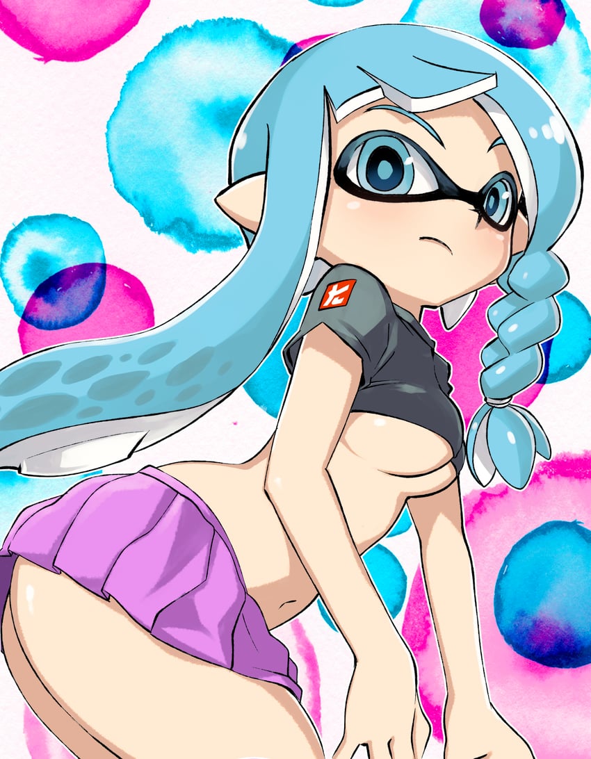 inkling player character and inkling girl (splatoon and 1 more) drawn by muramasa_mikado