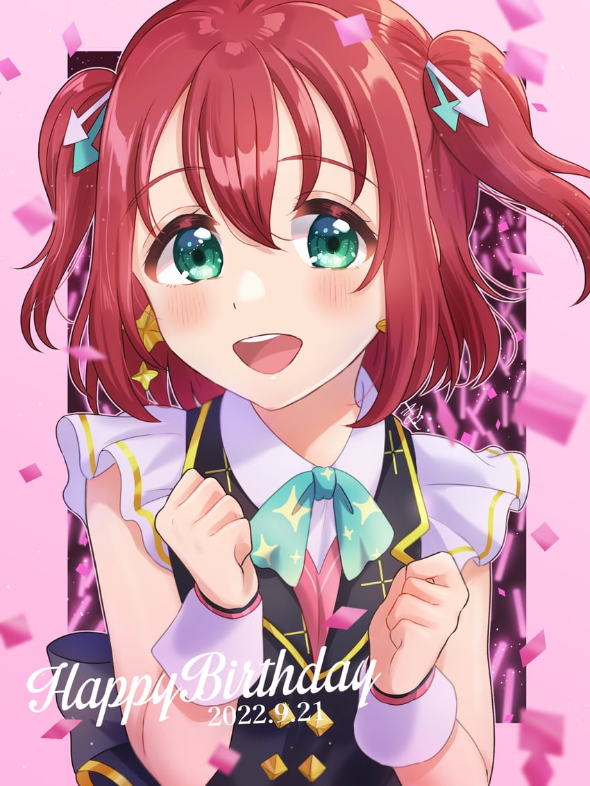 kurosawa ruby (love live! and 1 more) drawn by kyaku_tasu
