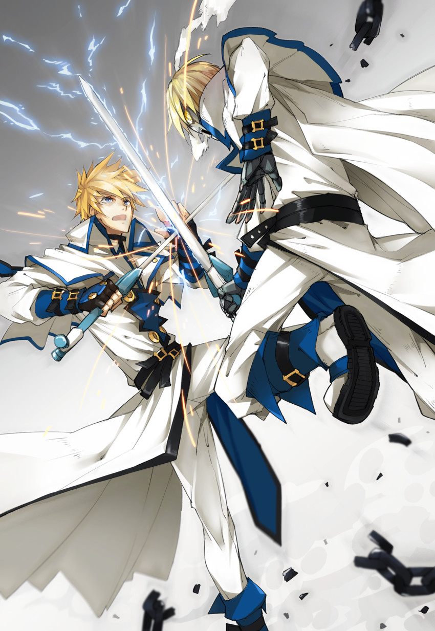 ky kiske and robo-ky (guilty gear) drawn by masin0201