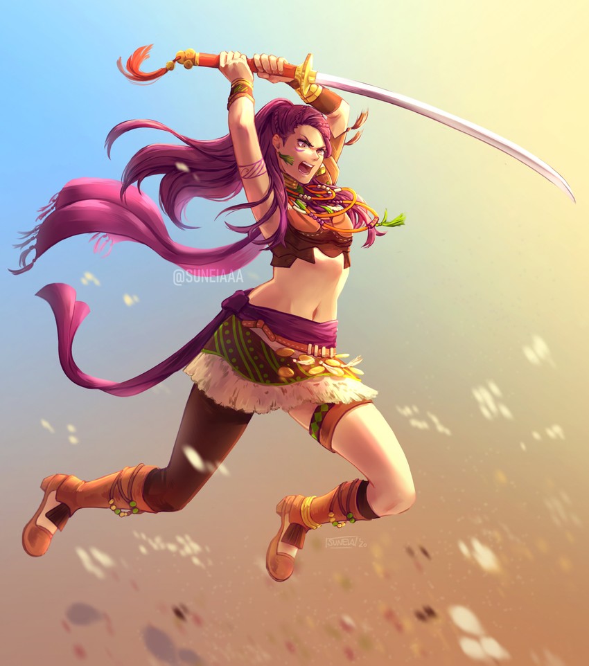 petra macneary (fire emblem and 1 more) drawn by suneiaaa