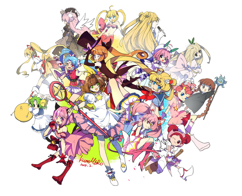 kinomoto sakura, tsukino usagi, sailor moon, chibi usa, dejiko, and 21 more (bishoujo senshi sailor moon and 15 more) drawn by yanzhan