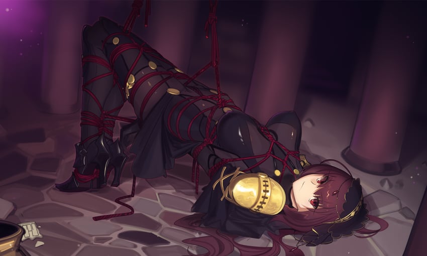 scathach (fate and 1 more) drawn by cad_(caddo)