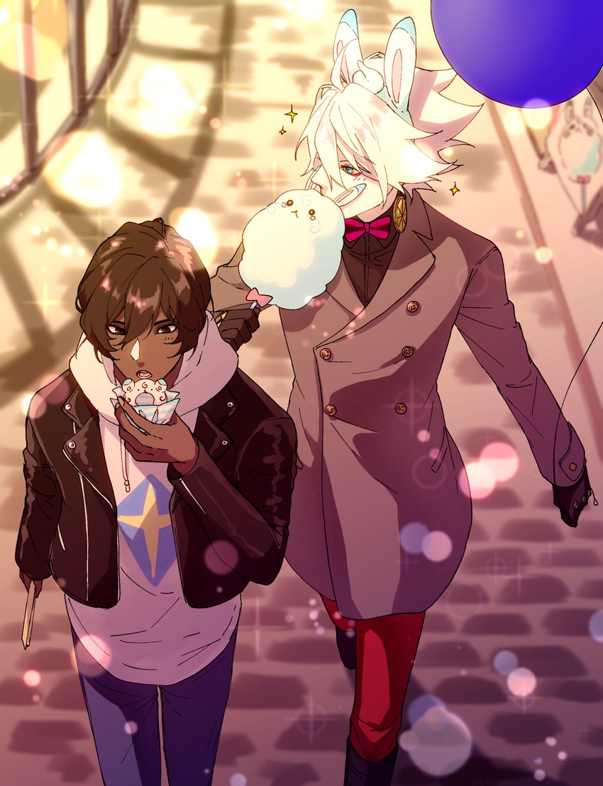 karna and arjuna (fate and 1 more) drawn by fuka_(hk_nemo)