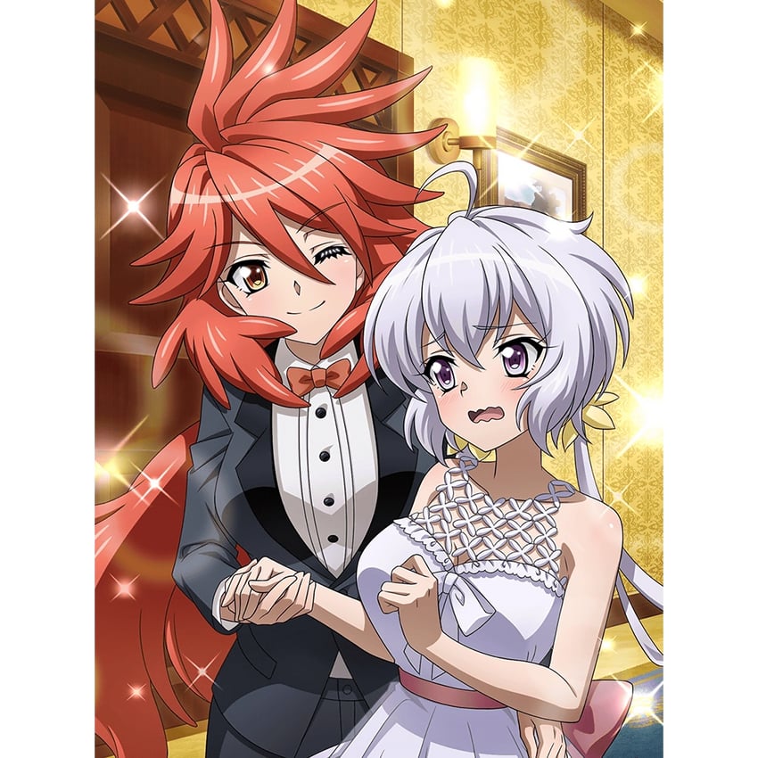 yukine chris and amou kanade (senki zesshou symphogear and 1 more)