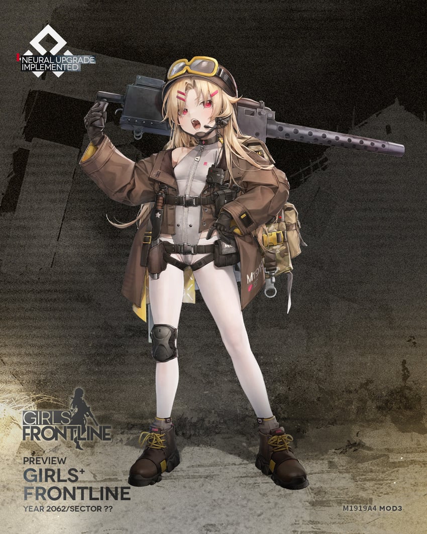 m1919a4 (girls' frontline) drawn by douya_(233)