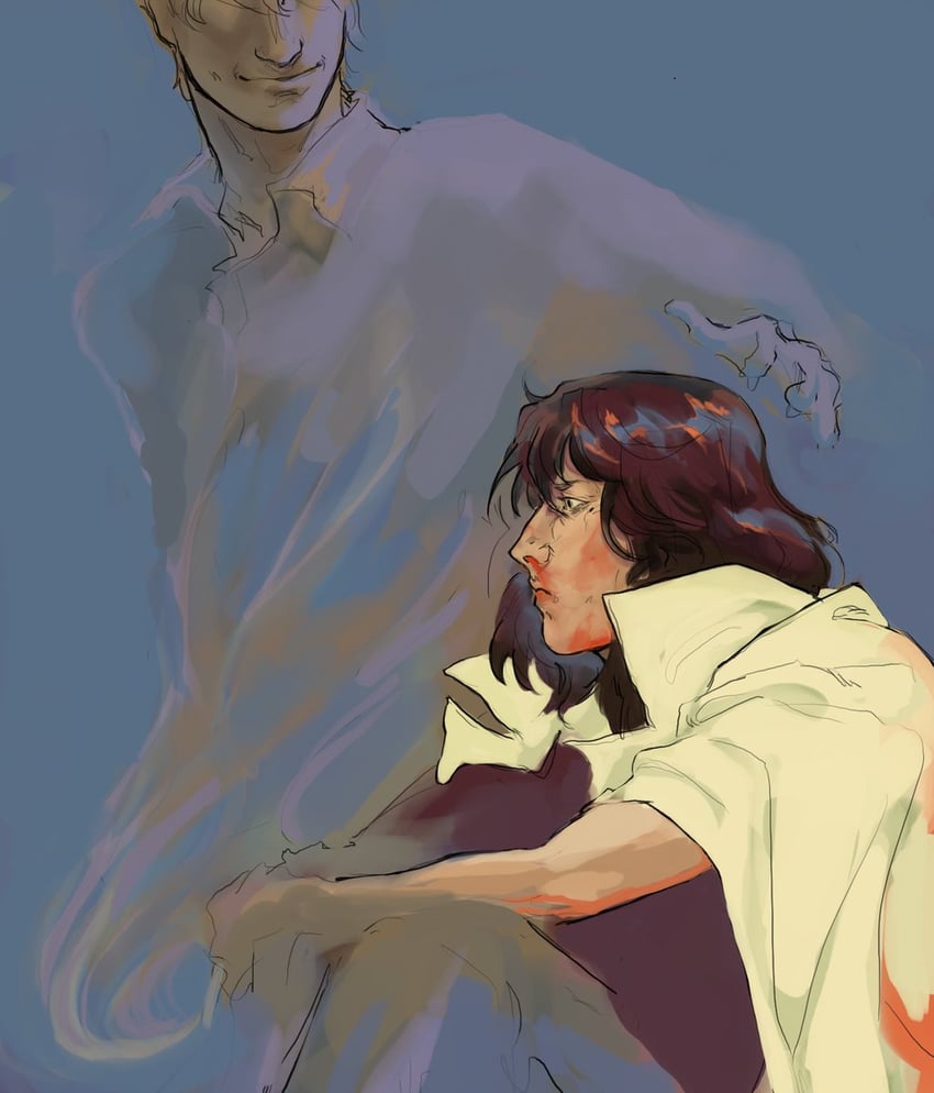 kim dokja and han sooyoung (omniscient reader's viewpoint) drawn by macaronijail