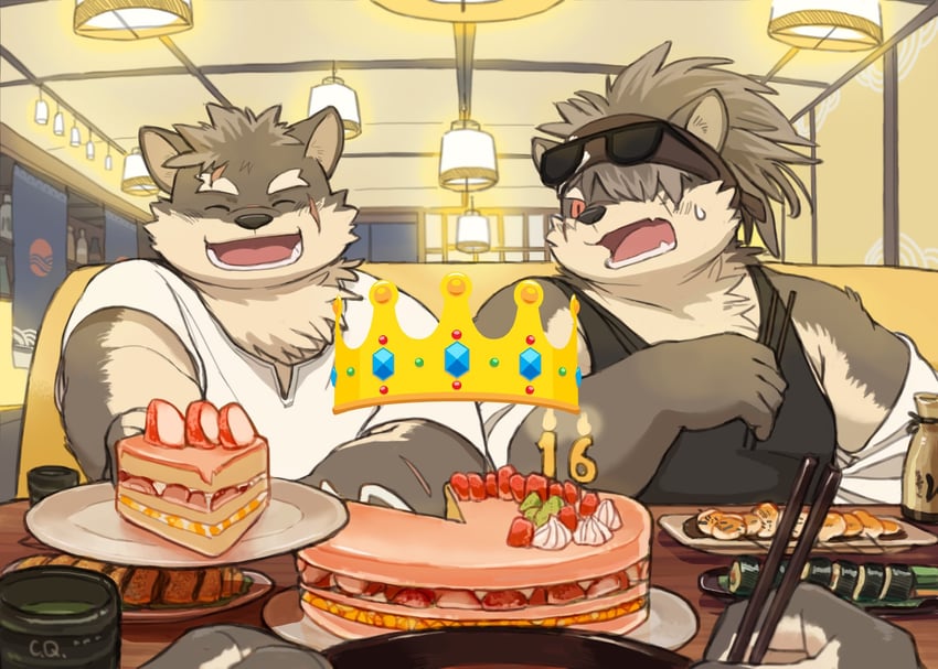 moritaka and shino (tokyo afterschool summoners) drawn by 6xiachunqiu7