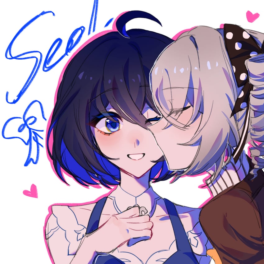 bronya zaychik and seele vollerei (honkai and 1 more) drawn by guahua_zhima_tuan