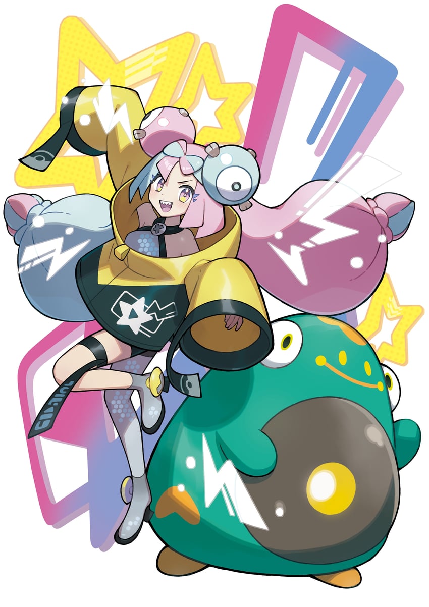 iono, magnemite, and bellibolt (pokemon and 1 more) drawn by saitou_naoki