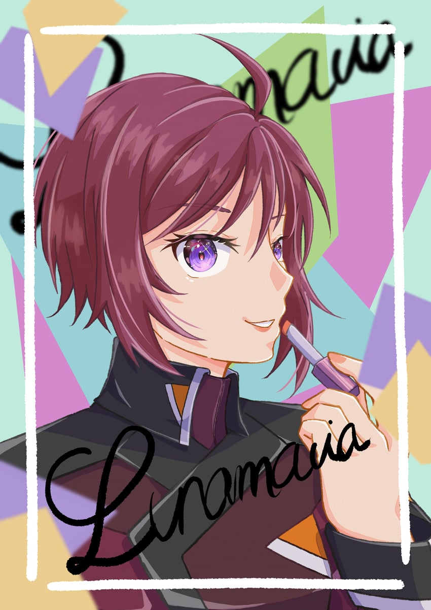 lunamaria hawke (gundam and 2 more) drawn by murasaki_remon