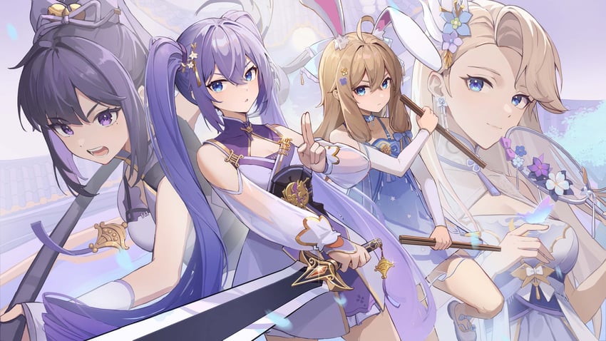 bella, diana, eileen, and ava (a-soul) drawn by san-mura