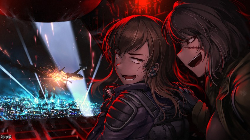 kazumiya taki and takaiwa rin (dairoku ryouhei) drawn by hetza_(hellshock)