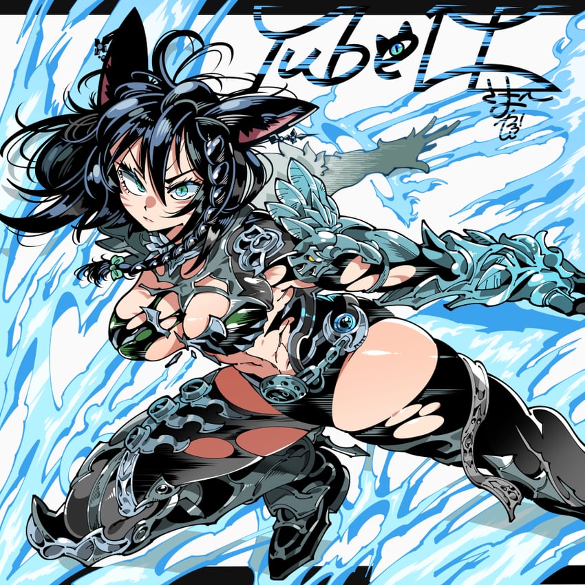 warrior of light (final fantasy and 1 more) drawn by kafun