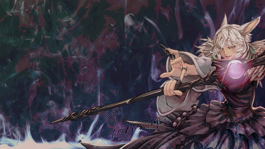 y'shtola rhul (final fantasy and 1 more) drawn by mihira_(tainosugatayaki)