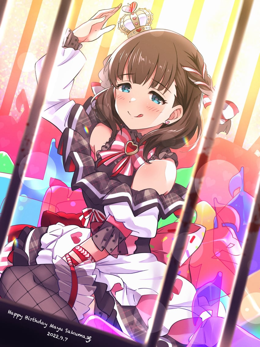 sakuma mayu (idolmaster and 1 more) drawn by nanananananasea