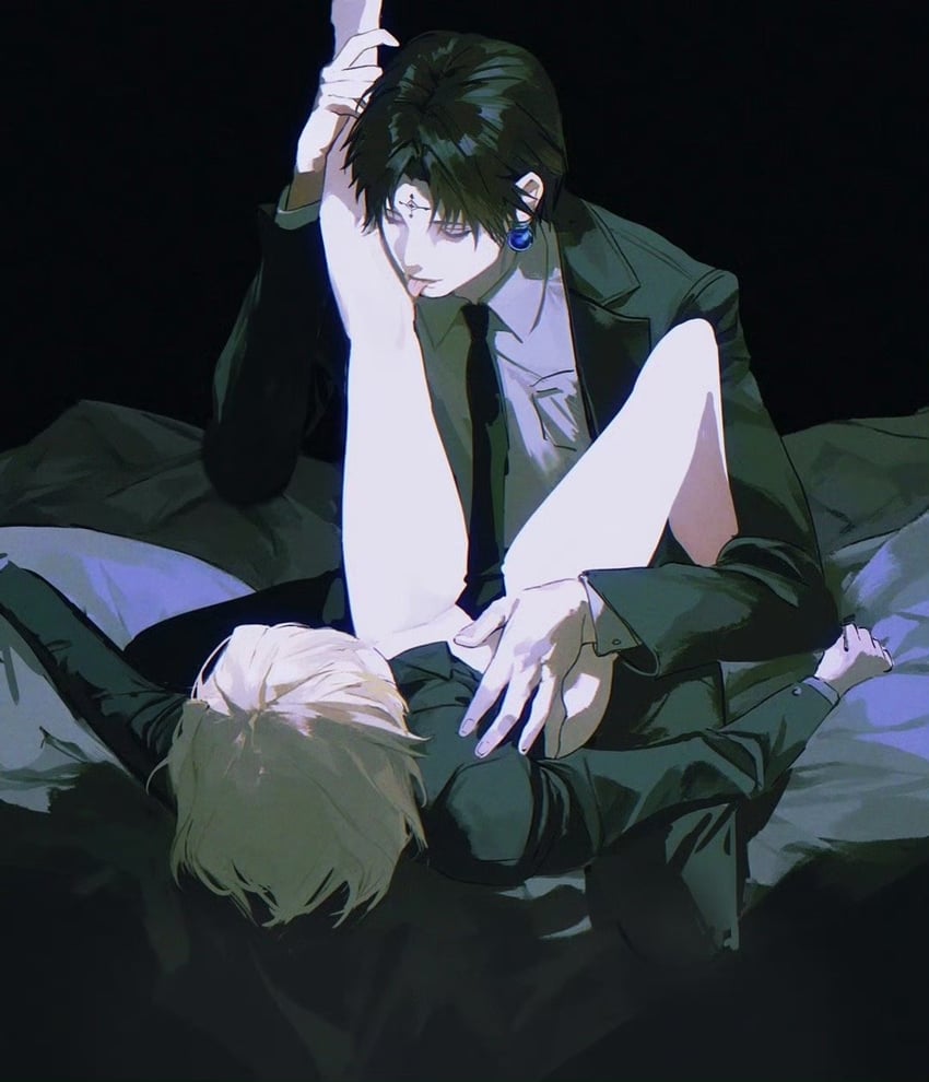 kurapika and chrollo lucilfer (hunter x hunter) drawn by shouka_(ly880217)