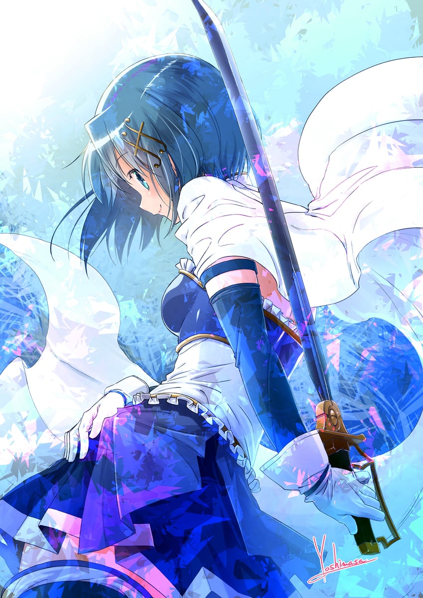 miki sayaka (mahou shoujo madoka magica and 1 more) drawn by yoshinaga_masahiro