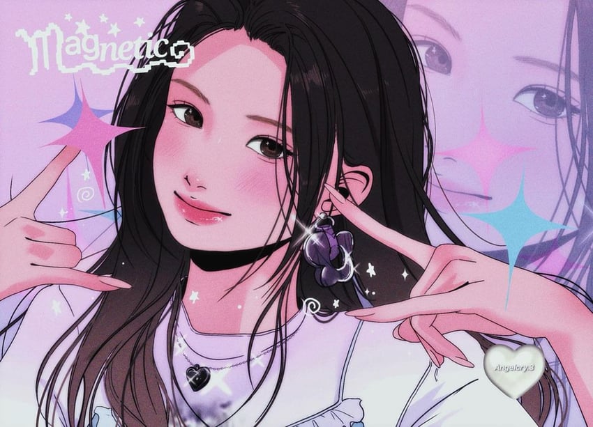 wonhee (real life and 1 more) drawn by yulia_(angelcry.3)
