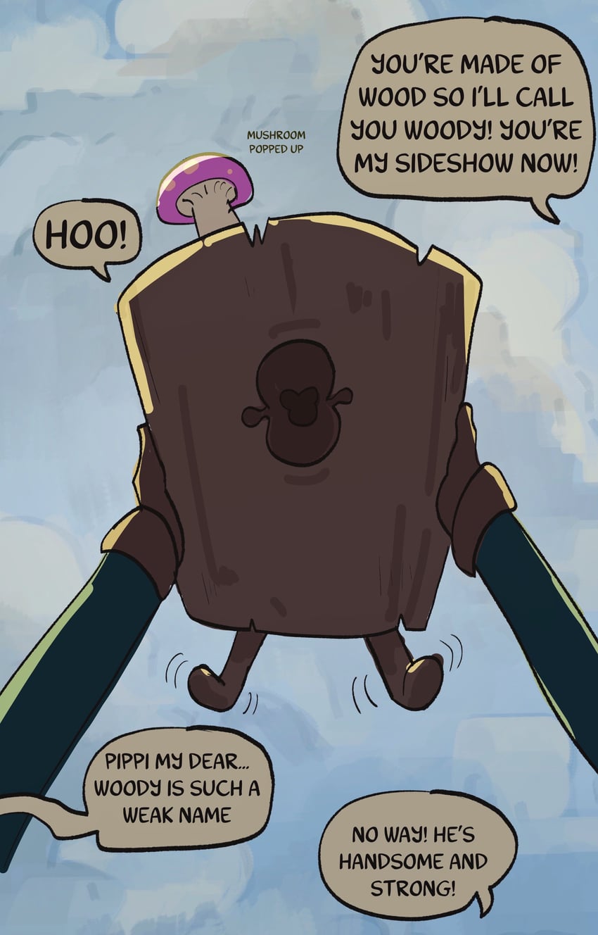 pippi panini and woody the mockstump (original) drawn by basedbinkie