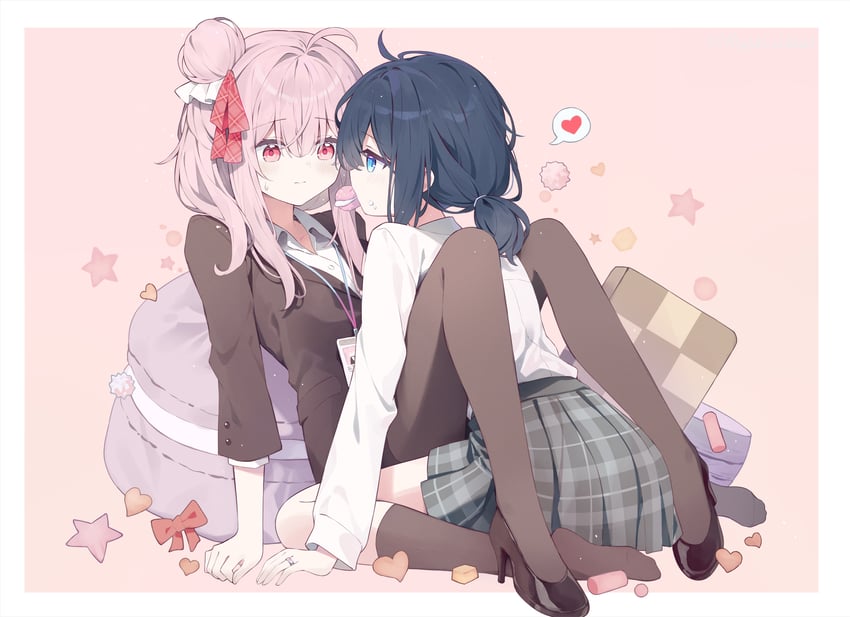 matsuzaka satou and koube shio (happy sugar life) drawn by maidcode1023