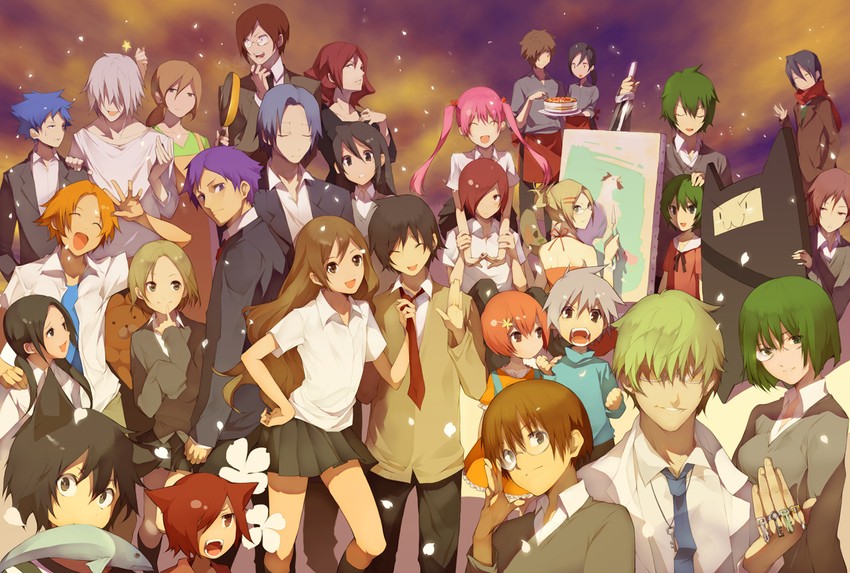 miyamura izumi, hori kyouko, yoshikawa yuki, sengoku kakeru, ayasaki remi, and 22 more (hori-san to miyamura-kun) drawn by tsujisaki_(coa3)