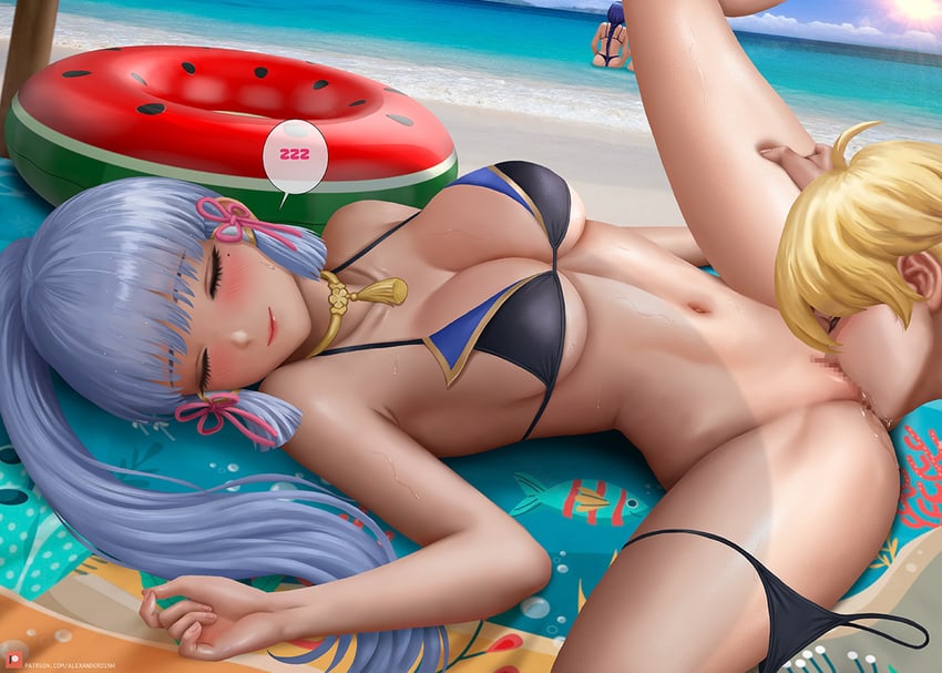 raiden shogun, aether, yae miko, and kamisato ayaka (genshin impact) drawn by alexander_dinh