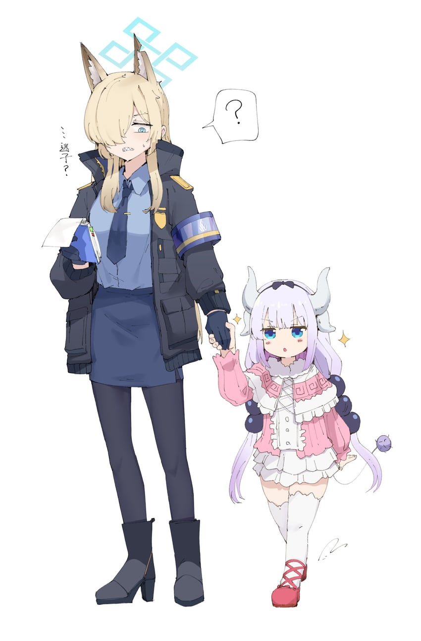 kanna and kanna kamui (blue archive and 1 more) drawn by gurenola
