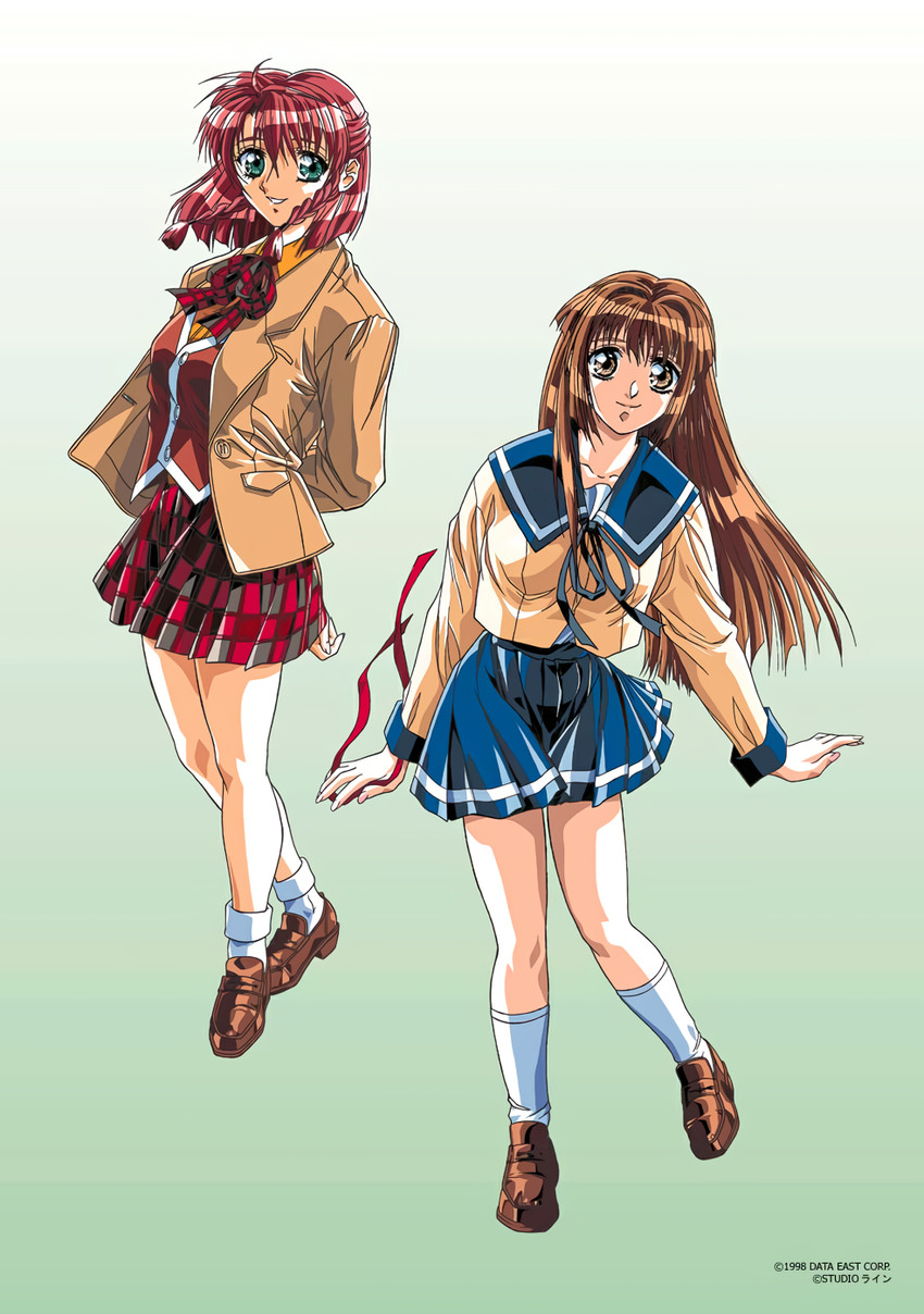 aoki chisa and sasamoto riyo (doukoku soshite...) drawn by yokota_mamoru