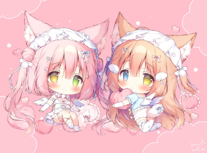 komako and mochiko (original) drawn by momozu_komamochi