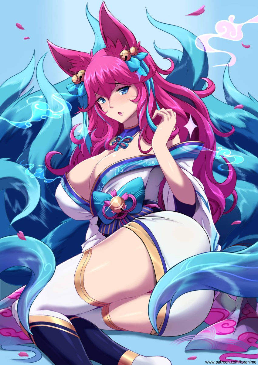 ahri and spirit blossom ahri (league of legends) drawn by torahime_(roland00)