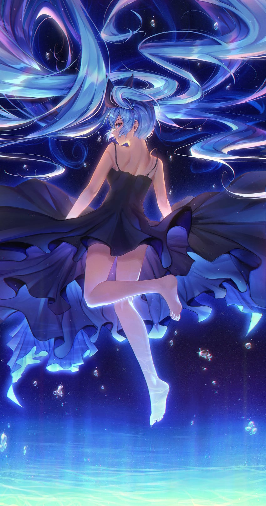 hatsune miku (vocaloid and 1 more) drawn by kes_0210