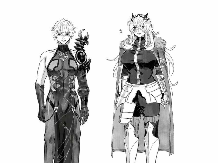 barghest and gawain (fate and 1 more) drawn by cheeeeese0619