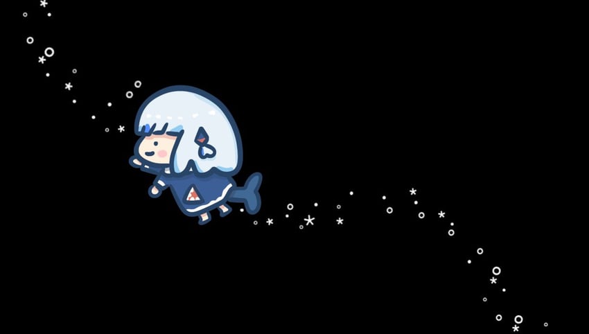 gawr gura and smol gura (hololive and 1 more) drawn by sutee_c