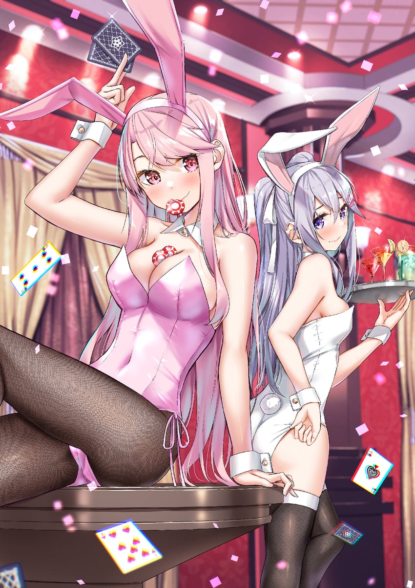kamagaya momoka and shiroi shizuku (kamikakushi no eden) drawn by sahara386