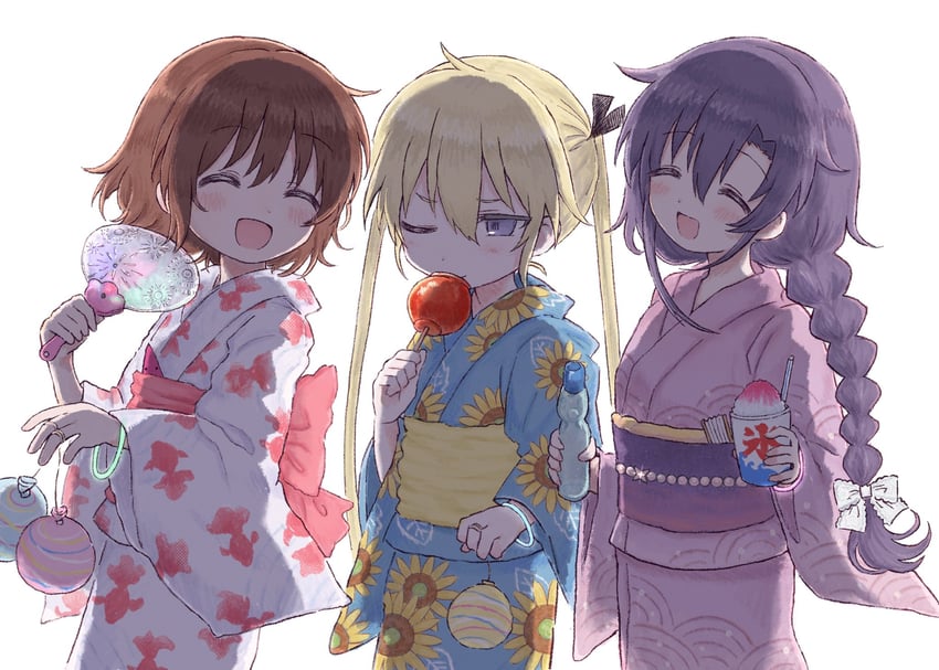 sonya, oribe yasuna, and goshiki agiri (kill me baby) drawn by killmint