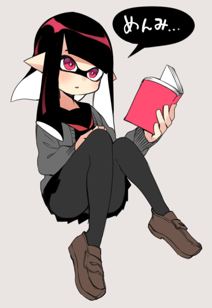 inkling player character and inkling girl (splatoon and 1 more) drawn by danimaru