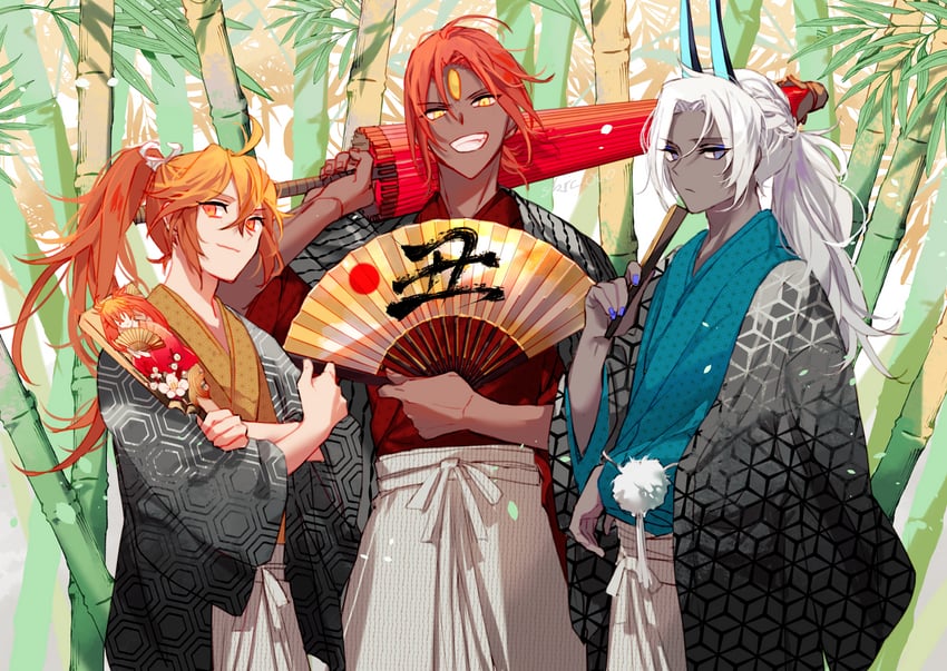 arjuna, arjuna alter, ashwatthama, and rama (fate and 1 more) drawn by sakuramochi1003