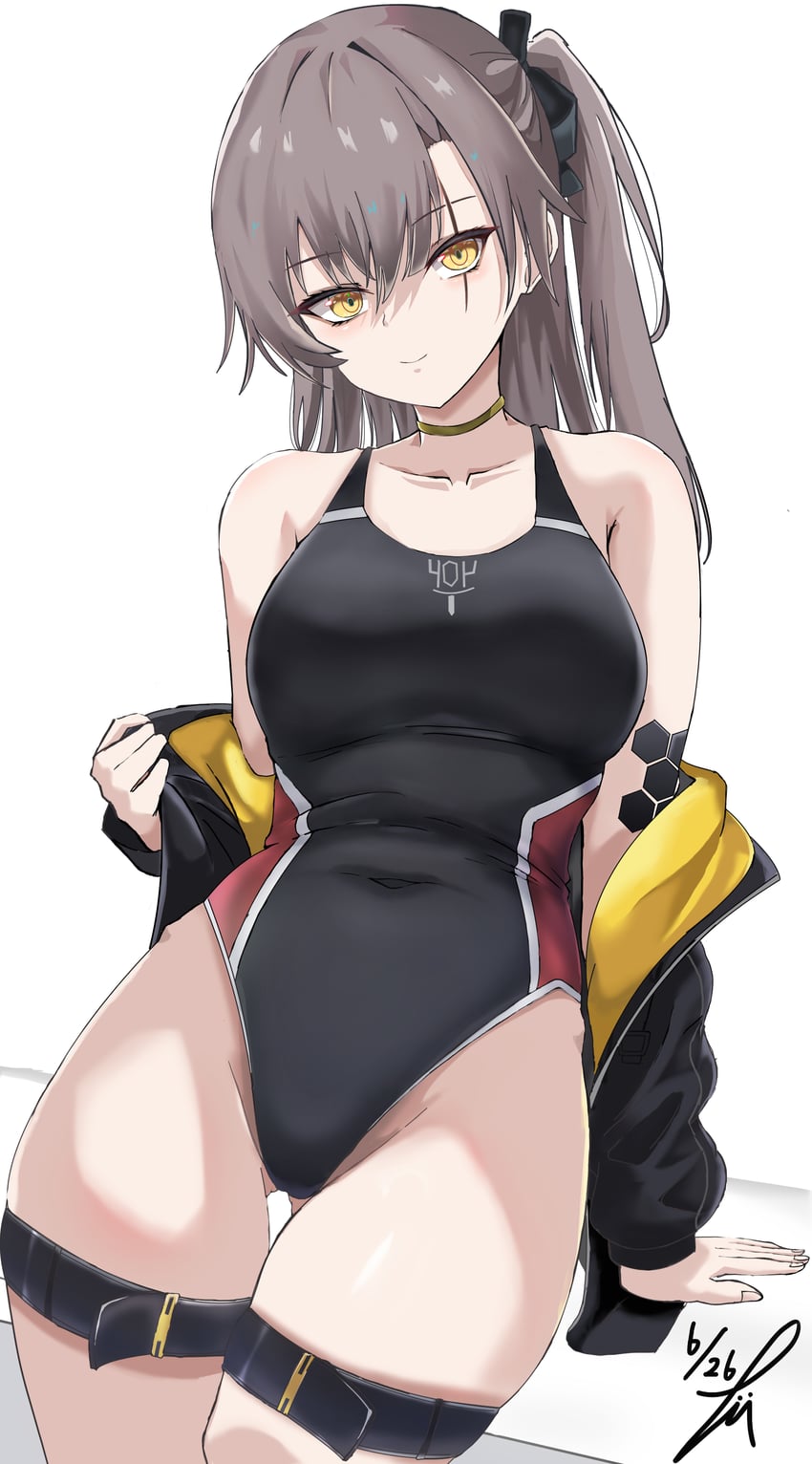ump45 and leva (girls' frontline and 1 more) drawn by takumi_munato