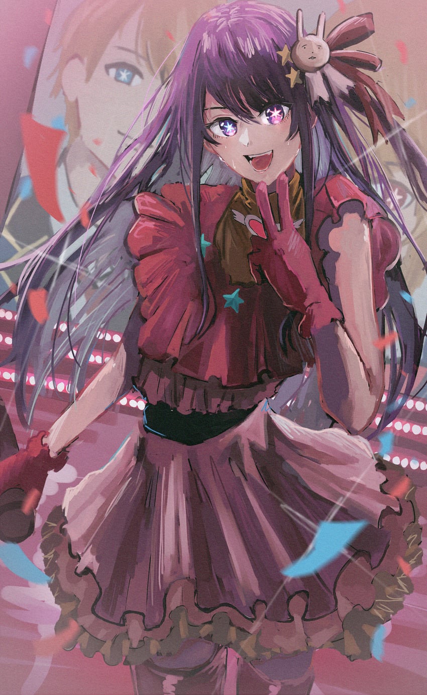 hoshino ai and hoshino aquamarine (oshi no ko) drawn by dokudokuo