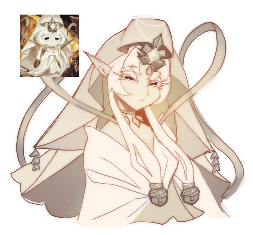mystic flour cookie (cookie run and 1 more) drawn by quinalice1