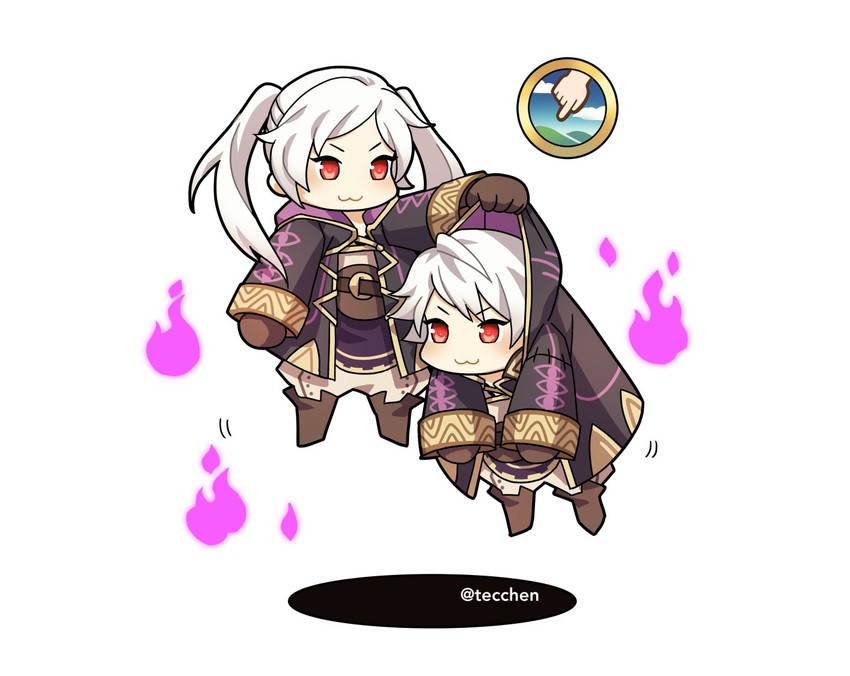 female robin and male robin (fire emblem and 2 more) drawn by tecchen
